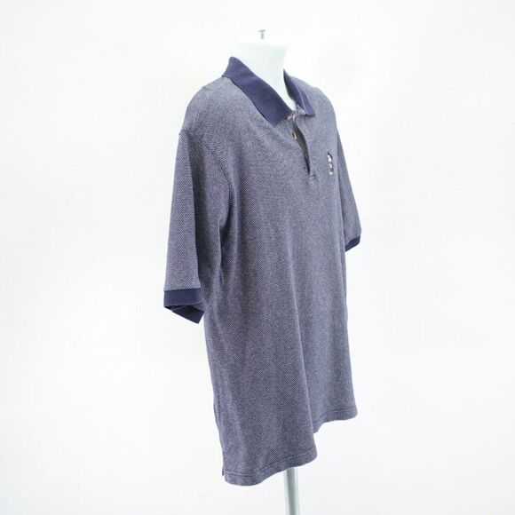 Walt Disney World Knit Blue‎ Polo Shirt Large Mickey Mouse Icon - Picture 8 of 11